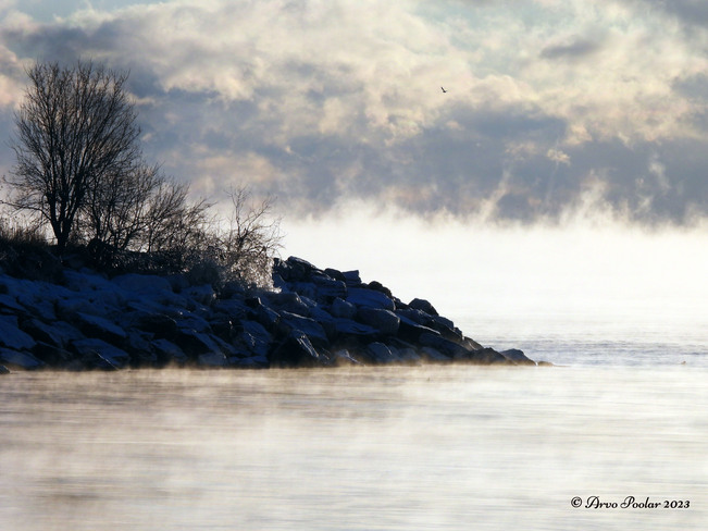 Arctic Smoke of the water Scarborough Bluffs Park, Scarborough, ON