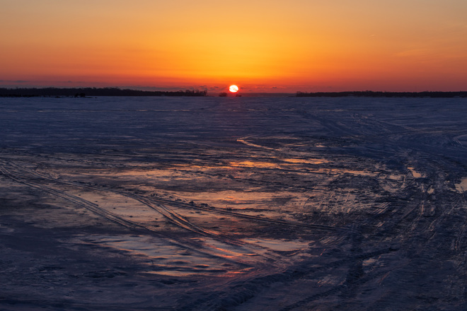 Sunrise across the Bay of Quinte Belleville, Ontario
