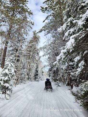 Snowmobiling Capreol, ON
