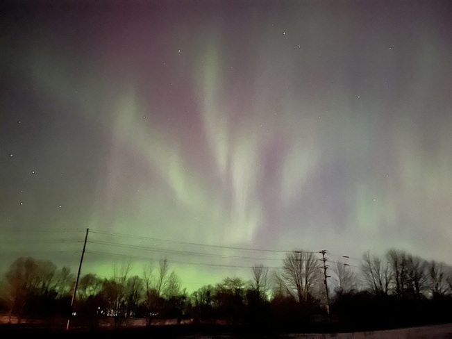 Northern Lights in Waterloo,Ontario. Wow! Waterloo, ON