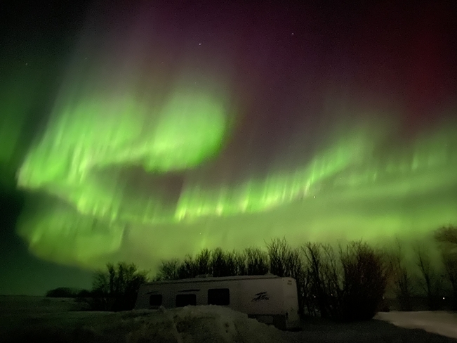 Northern lights Duff, Saskatchewan, CA