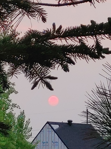 coucher de soleil oranger Sainte-Catherine-de-la-Jacques-Cartier, QC