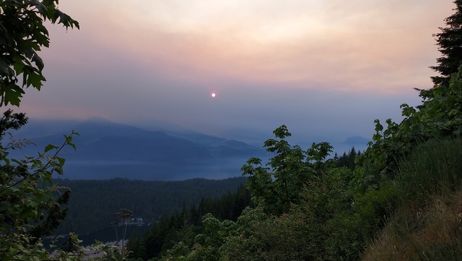 Wildfire smoke Harrison Hot Springs, BC