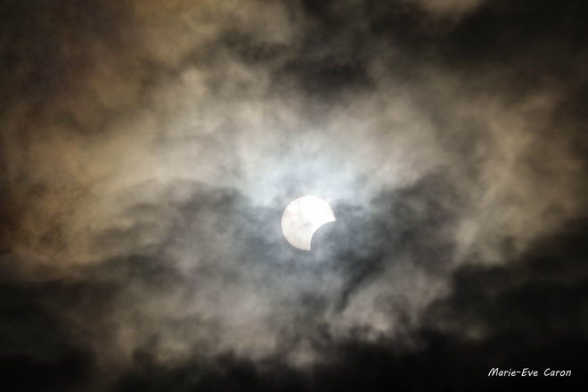 Eclipse partielle 14 octobre 2023 Gatineau, QC
