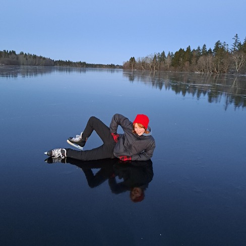 Pond Skating Sackville, New Brunswick