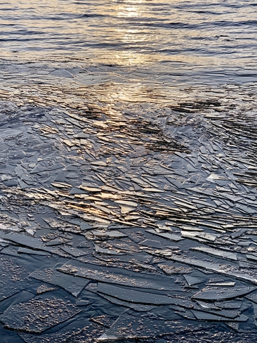 Shards of ice Gananoque, Ontario, CA