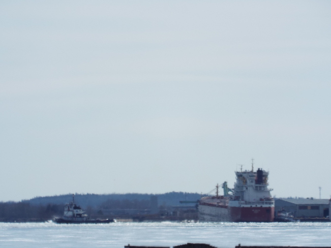 GETTING SHIPS out of PORT thunder bay