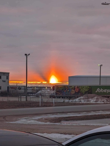 The A bomb sunrise Winnipeg, Manitoba, CA