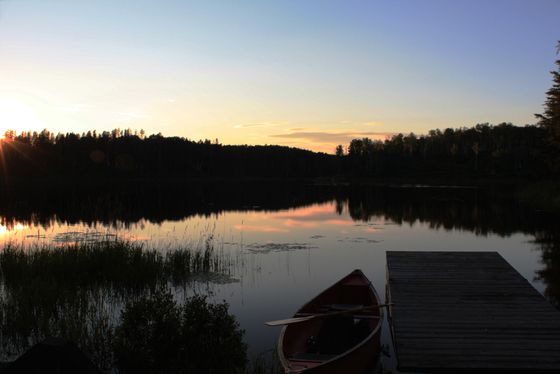 Sunset at Esker Lakes Provincial Park